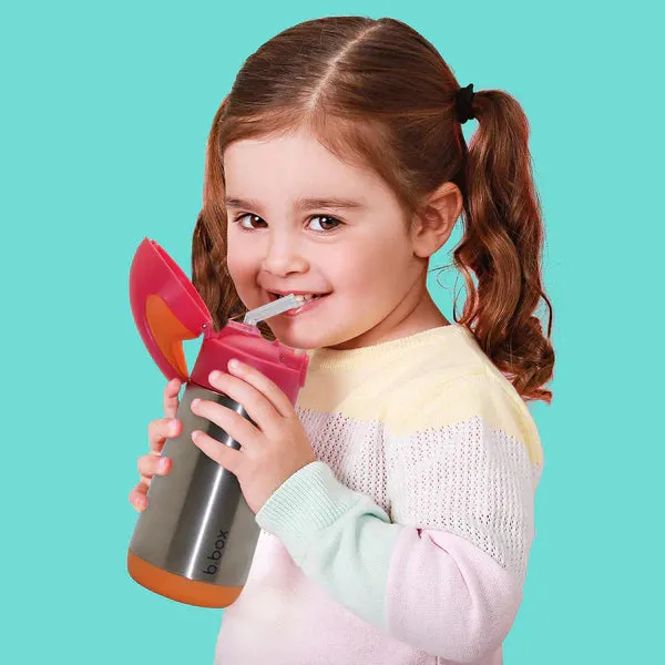 b.box Insulated Drink Bottle Replacement Straw Top - 2 Pack