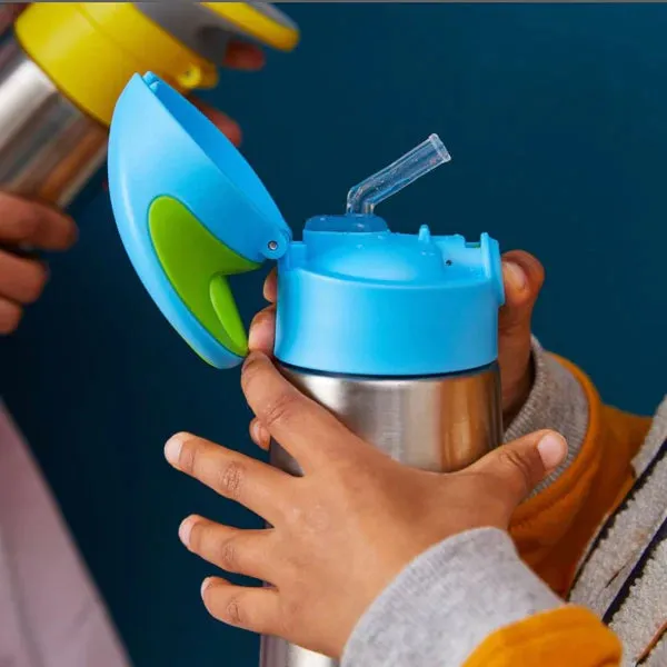 b.box Insulated Drink Bottle Replacement Straw Top - 2 Pack