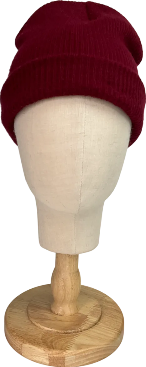 BDG Red Burgundy Knitted hat One Size