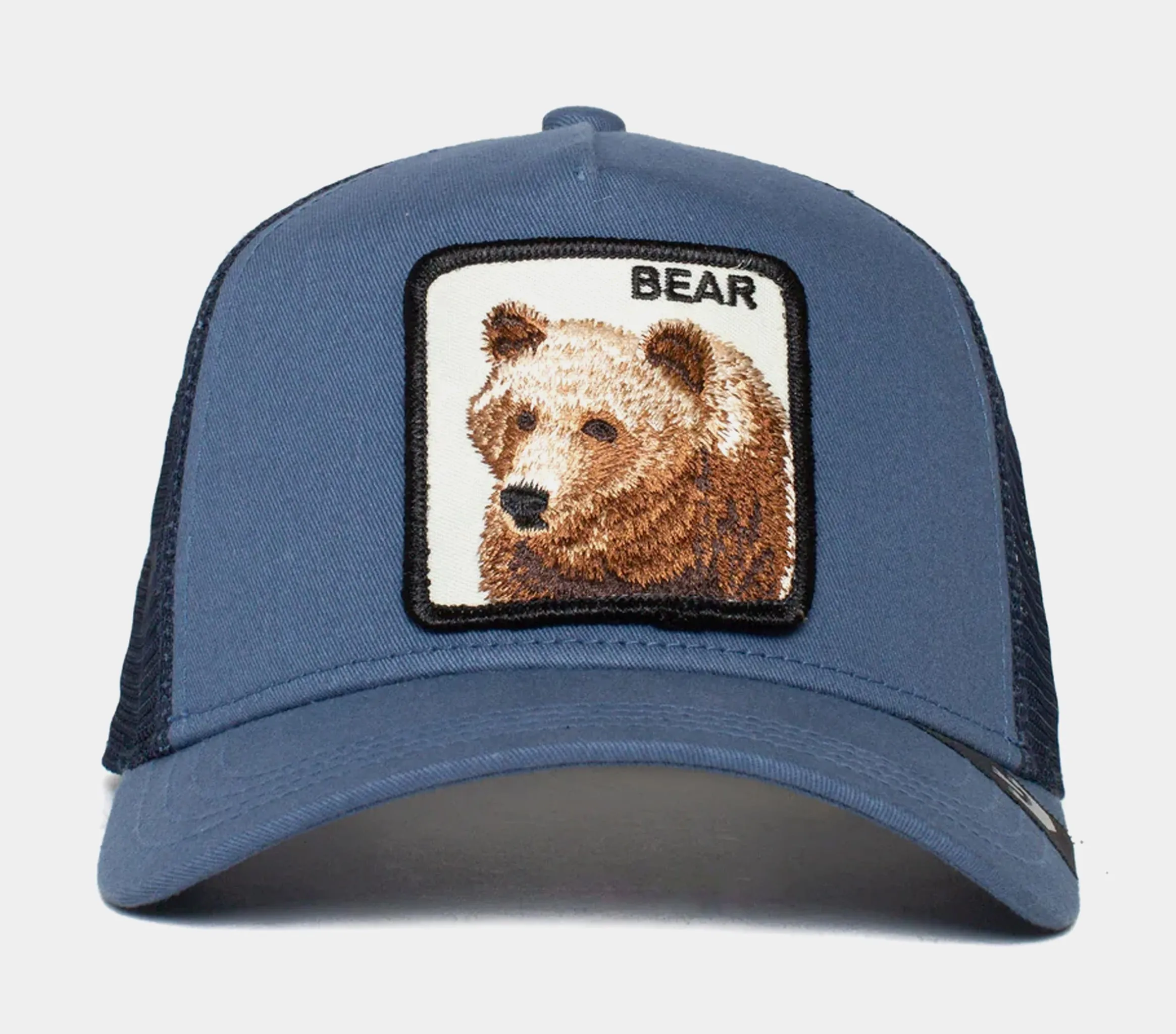 Big Bear Trucker Mens Hat (Blue)
