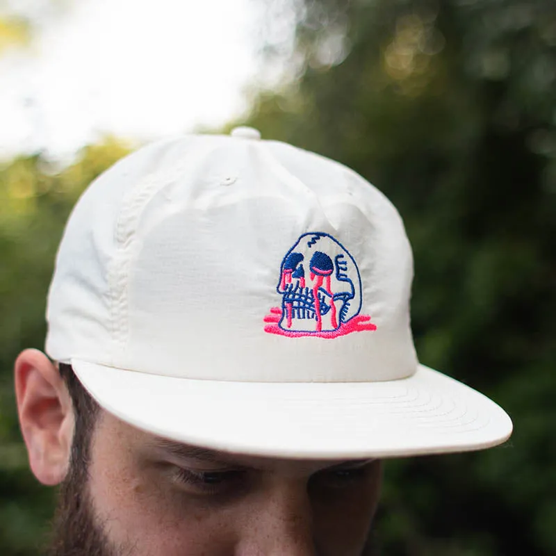 Skull Puddle Surf Hat - White