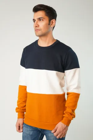 Spatter Color Block Sweatshirt