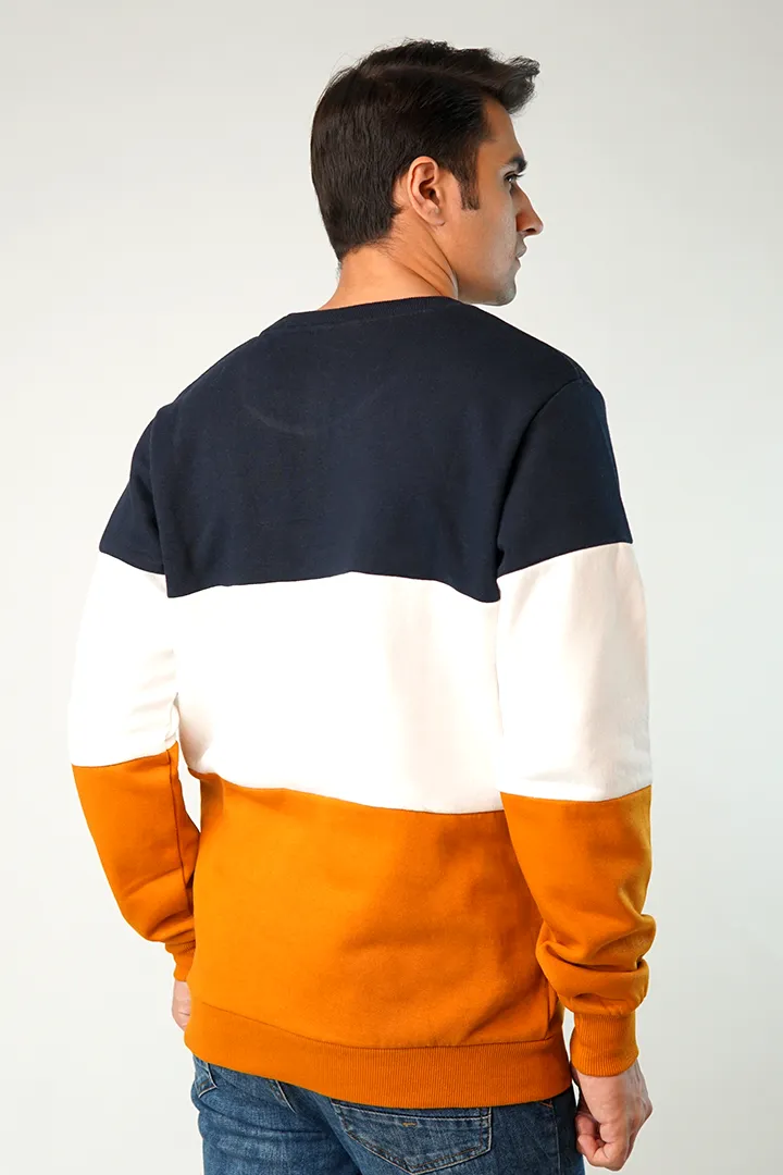 Spatter Color Block Sweatshirt